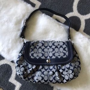 Coach Blue Monogram Handbag